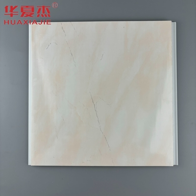 Impressão por grosso de folhas de mármore de pvc de alto brilho, painéis de parede e de teto de pvc amarelo, para decoração interna