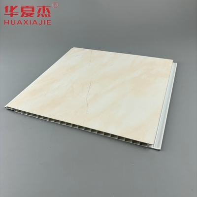 Impressão por grosso de folhas de mármore de pvc de alto brilho, painéis de parede e de teto de pvc amarelo, para decoração interna