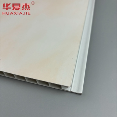 Impressão por grosso de folhas de mármore de pvc de alto brilho, painéis de parede e de teto de pvc amarelo, para decoração interna