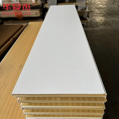 Painel de parede de wpc branco de alta qualidade 600x9mm painel de wpc laminado material de decoração impermeável