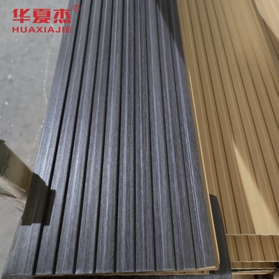 Venda a quente painel de parede wpc em forma de U laminado escuro painel de teto wpc decoração interior e exterior