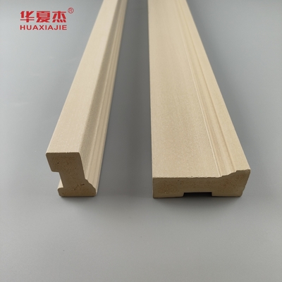 Custo Preço 50mm 76mm Wpc Brickmold Wpc Quadro de porta Grãos de madeira Decoração exterior