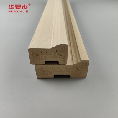 Custo Preço 50mm 76mm Wpc Brickmold Wpc Quadro de porta Grãos de madeira Decoração exterior
