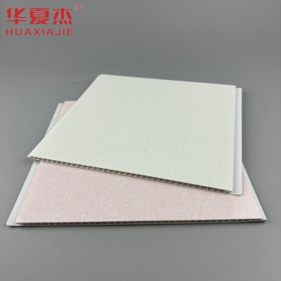 Placa de base branca com padrão metálico prateado painel de parede de PVC Decoração de teto painéis de PVC para apartamento