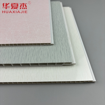 Placa de base branca com padrão metálico prateado painel de parede de PVC Decoração de teto painéis de PVC para apartamento