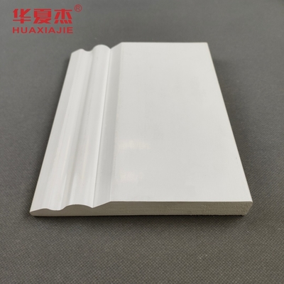150x20mm Pvc Trim Board White Design Pvc Skirting Pvc Baseboard Decoração interior