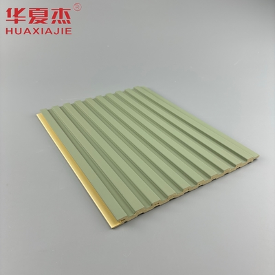painel de parede laminado wpc painel verde e azul wpc placa decoração interior