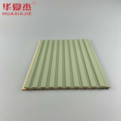 painel de parede laminado wpc painel verde e azul wpc placa decoração interior