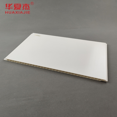 Painéis de parede de PVC branco à prova de umidade de 250 mm de largura para projetos de renovação de casas