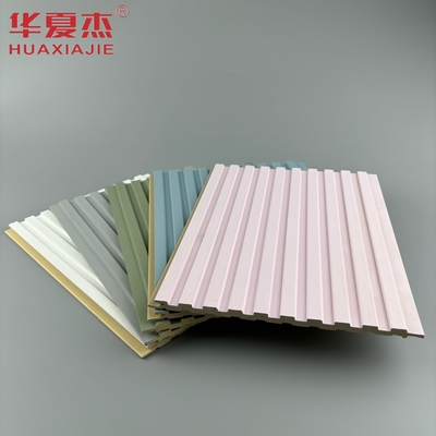 painel de parede wpc laminado rosa design moderno para decoração de parede em casa
