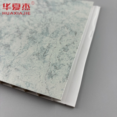 Painéis de PVC de mármore verde à prova d'água para banheiro, espessura de 8mm para decoração de interiores