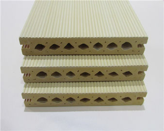 Bom preço O Decking composto Anti-UV de WPC embarca o Anti-inseto com placa de seção de Hollw on-line