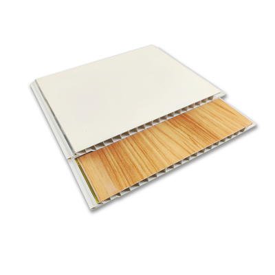 Bom preço Painel de teto da parede cor da madeira de 200mm x de 10mm com tira de prata do ouro on-line