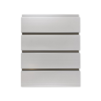 Bom preço O Pvc padrão Slatwall dos E.U. almofada 12inch a largura Grey White For Interior Fire avaliado on-line