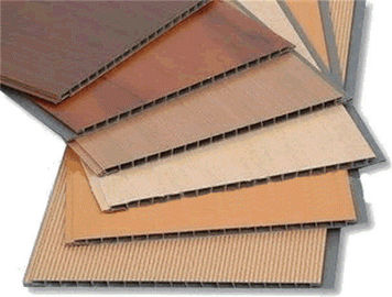 Bom preço Estilo de madeira que lamina os painéis de parede de UPVC, decoração do revestimento da parede do banheiro do PVC on-line
