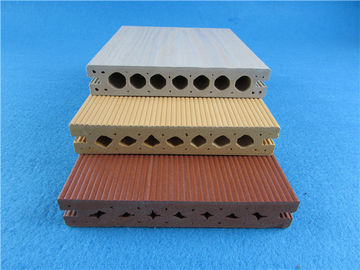 Bom preço Decking composto amigável oco ambientalmente WPC do Decking de WPC do sulco on-line