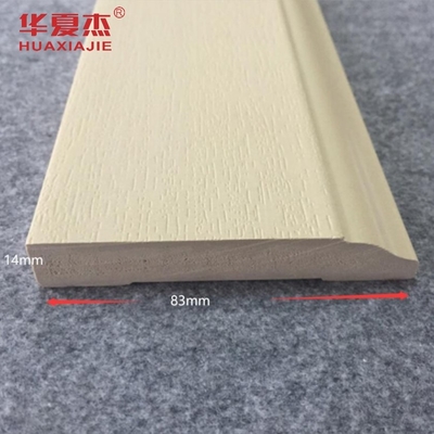 Bom preço Revestimento de grãos de madeira WPC Porta Arquitrave Quadro Baseboard Decoração interior on-line