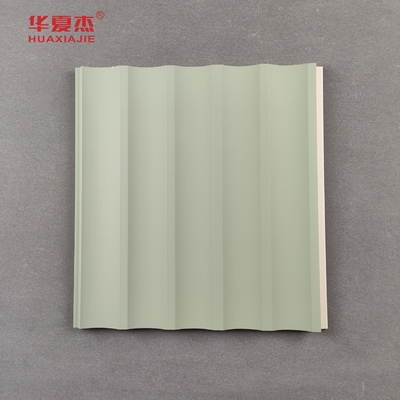 Bom preço Painéis de parede em WPC em forma de U, de decoração verde, laminados para materiais de construção on-line