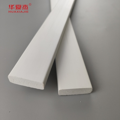 Bom preço Preço de venda a retalho 3/8 x 1-1/4 porta de paragem pvc moldura decorativa interior perfil prancha branca on-line