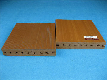Bom preço Plástico resistente UV fora do revestimento do Decking de Wpc com superfície escovada lisa on-line