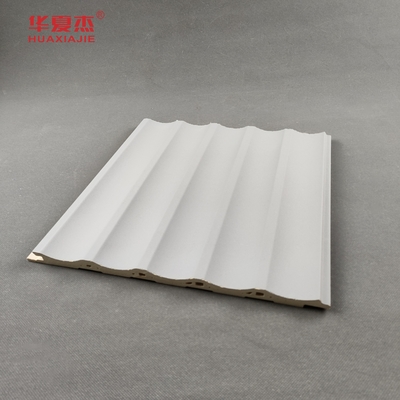Painel de Parede Cinza para Decoração de Interiores Wpc Wood Plastic Composite Material Durável