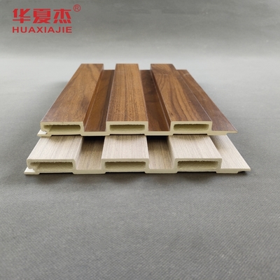 Bom preço Hotel Decoration Waterproof Wpc Panels Laminated Wood Grain Wpc Fluted Wall Panel With 2.9m / 3m / Customized Length on-line