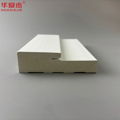 Bom preço Batente de porta em PVC com largura de 115mm para atacado, com superfície branca e moldura de porta WPC à prova d'água on-line