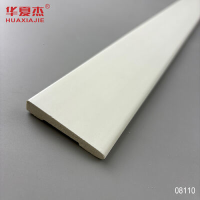 Bom preço Atacado popular 11/32x2-1/8 revestimento chanfrado pvc placa de base branca rodapé à prova d' água decoração de casa de pvc on-line