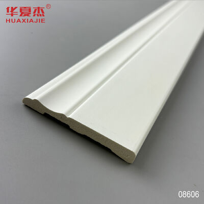 Bom preço Atacado 76x9mm PVC rodapé rodapé impermeável branco moderno on-line