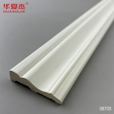 Bom preço Vendas Diretas da fábrica 19/32x2-23/32 Invólucro Colonial Branco Superfície Lisa Pvc Rodapé Pvc on-line