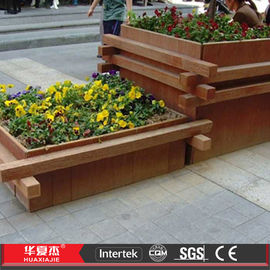 Bom preço Caixa decorativa da flor do Decking composto plástico de madeira de WPC para exterior on-line