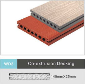 Bom preço Decking ambiental do composto WPC, prancha de madeira que pavimenta 140mm x 25mm on-line