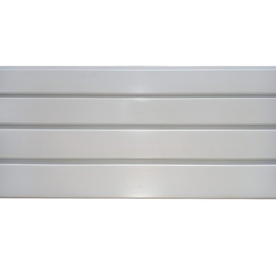 O PVC Slatwall almofada a exposição de parede branca 4ft de Grey Black Color For Garage 8ft