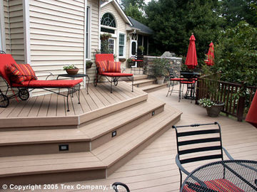Bom preço Decking composto plástico de madeira do exterior das plataformas da espuma da anticorrosão on-line